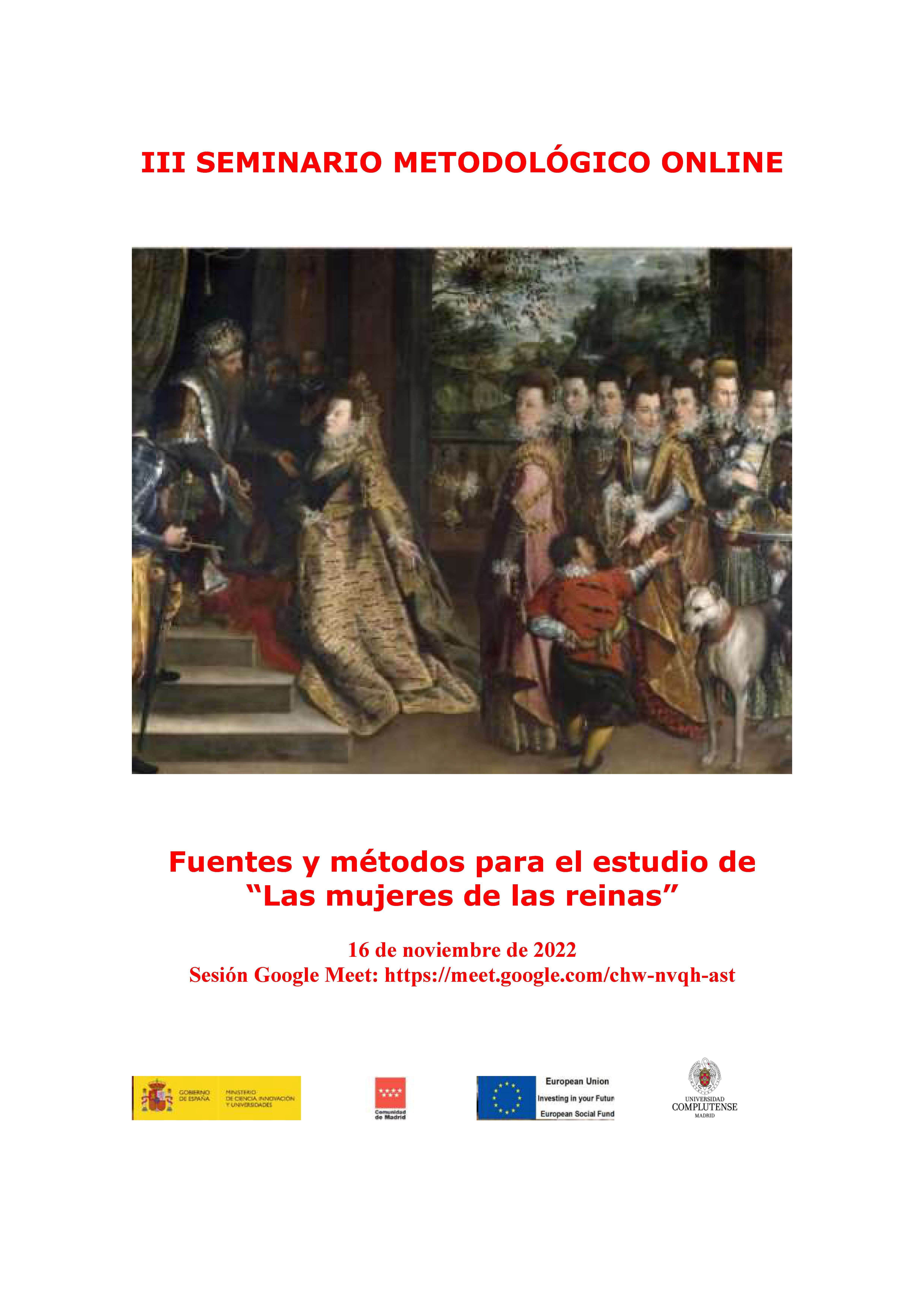 III Seminario Metodológico online en Historia de las mujeres - 16.11.2022